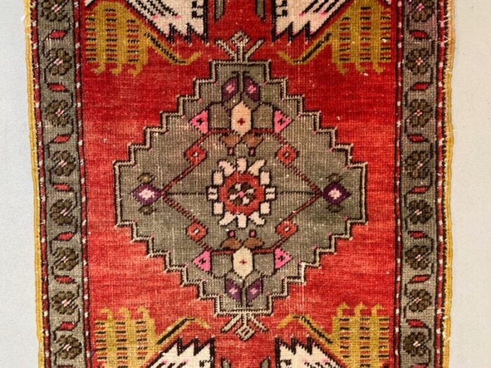 small vintage turkish rug 5