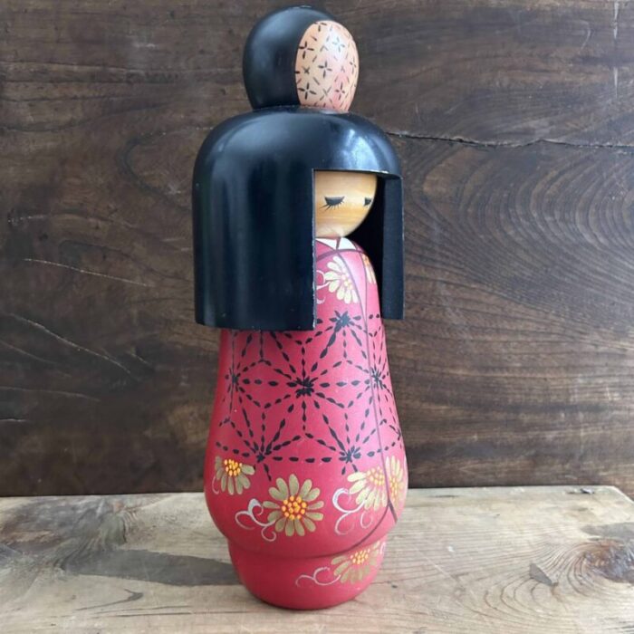 sosaku kokeshi doll by kazuo takamizawa japan 1970s 1