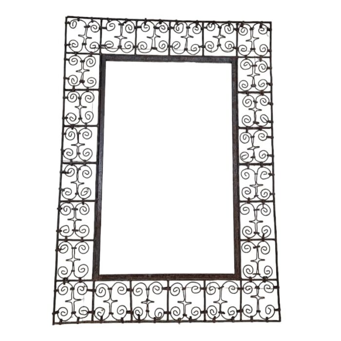 spanish wrought iron mirror frame 1