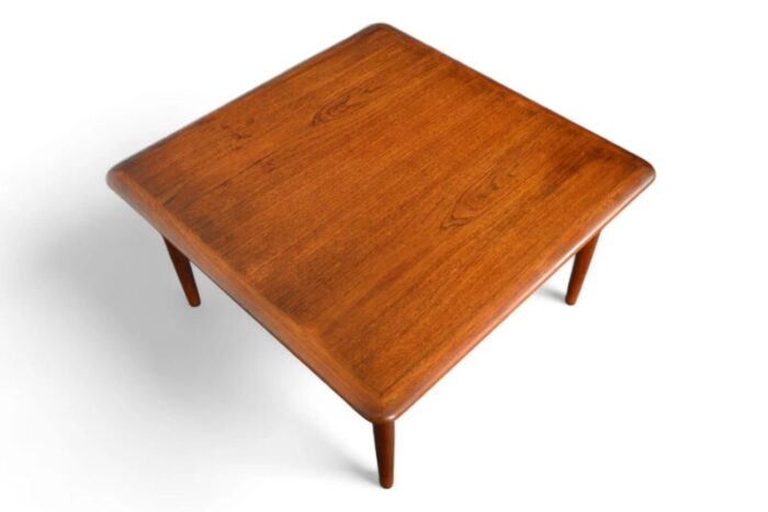 square teak cane coffee table by gunnar schwartz 3416