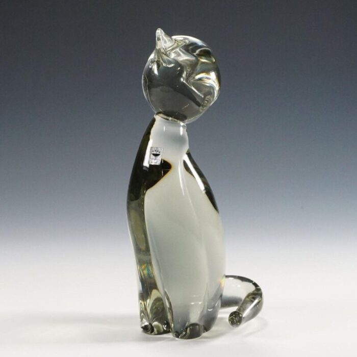 stylized cat attributed to livio seguso 1970s 3