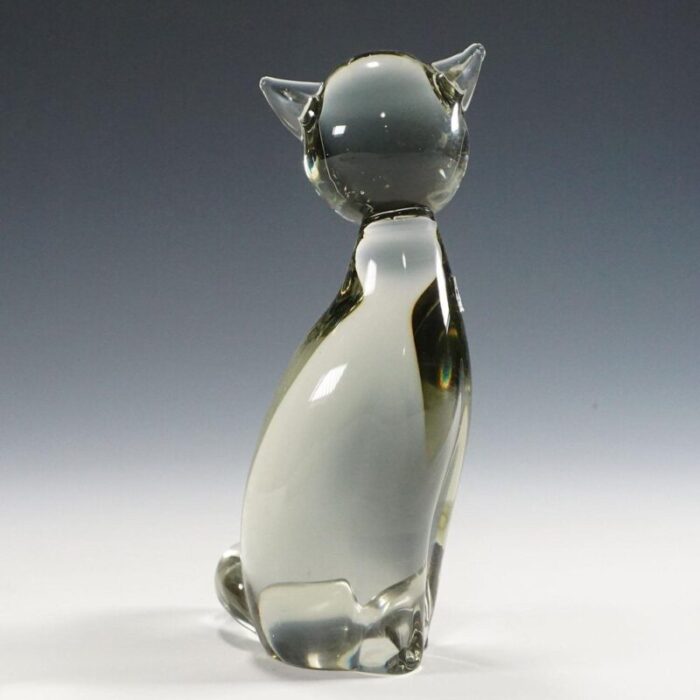 stylized cat attributed to livio seguso 1970s 5