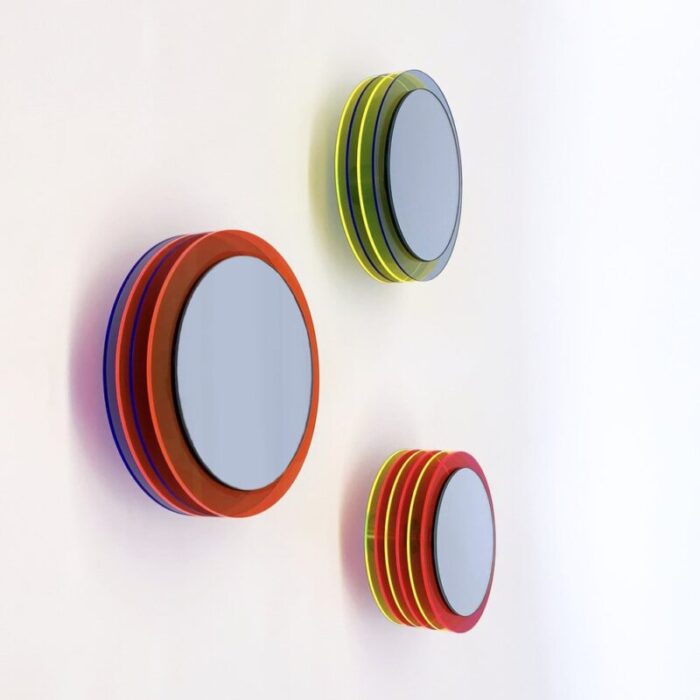 sunset wall mirrors by andreas berlin set of 3 1