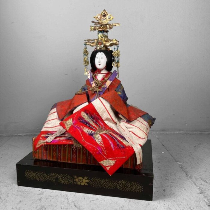 taisho decorative hina ningyo empress doll japan 1920s 1