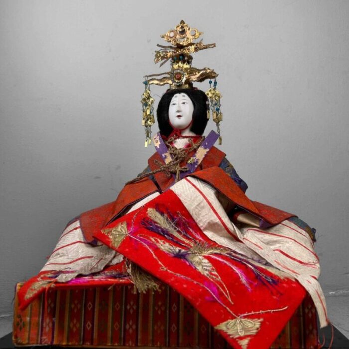 taisho decorative hina ningyo empress doll japan 1920s 4