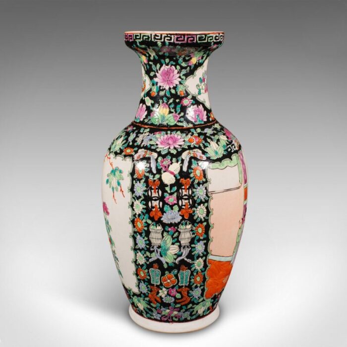 tall vintage flower vase in ceramic 1940s 3