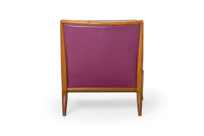 th robsjohn gibbings for widdicomb american mid century purple tufted vinyl lounge chair 2547