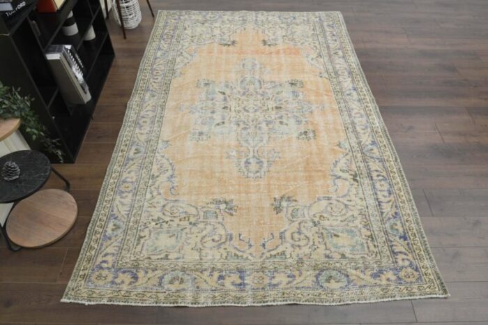 turkish oushak area rug 1960s 1