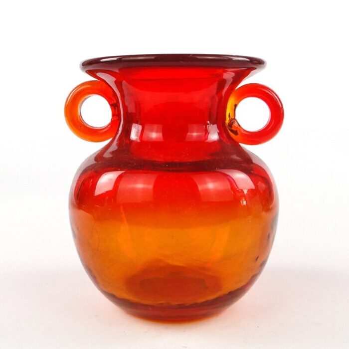 vase by j sluczan orkusz for cracow institute for glassworks poland 1970s 1