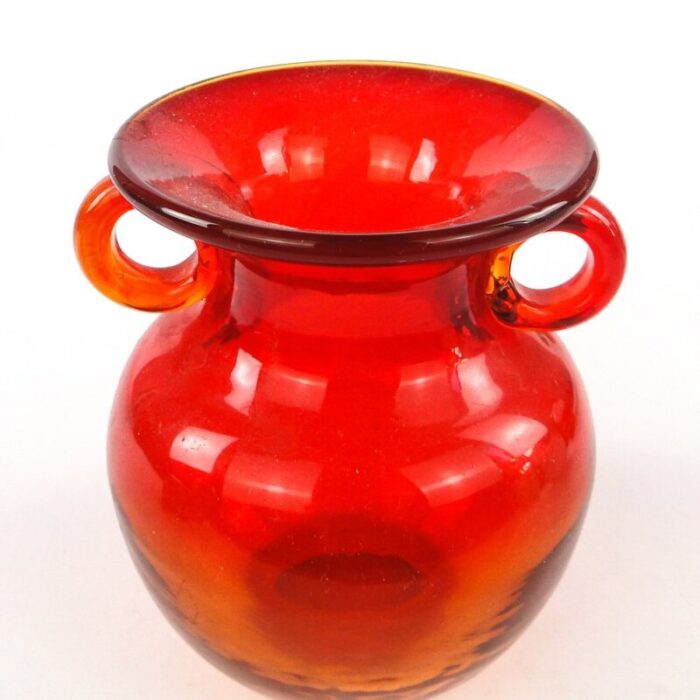 vase by j sluczan orkusz for cracow institute for glassworks poland 1970s 12