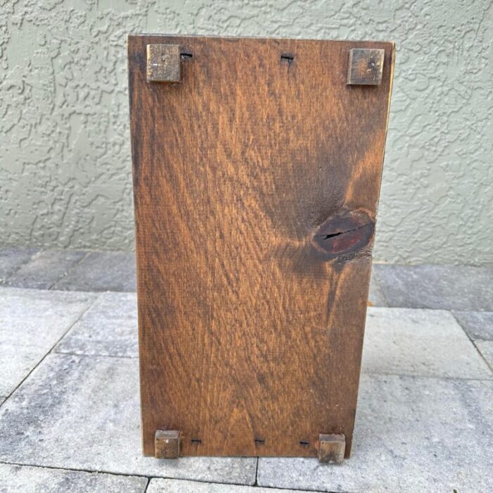 vintage 1970s rusticprimitive pine wood magazine rackvinyl record holder 7188