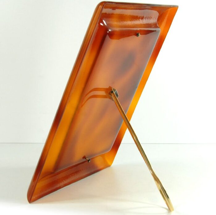 vintage acrylic table photo frame in style of christian dior 1970s 8