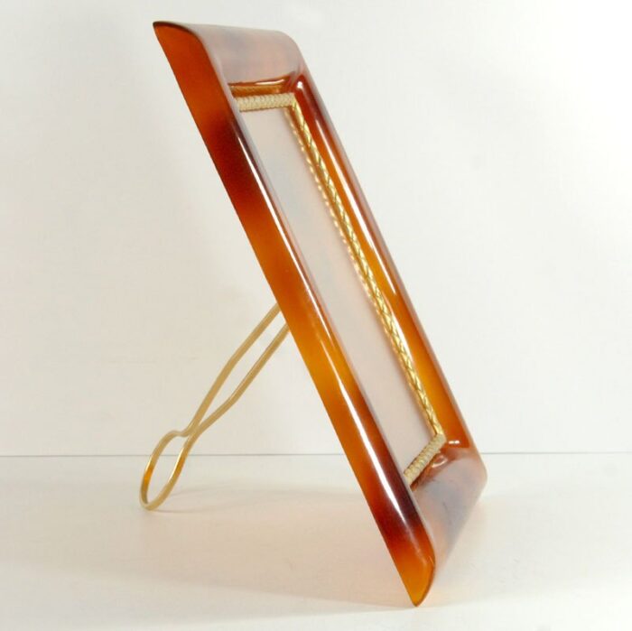 vintage acrylic table photo frame in style of christian dior 1970s 9