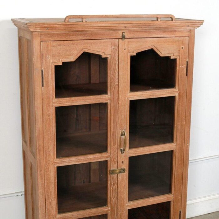 vintage anglo indian teakwood bookcase 5664