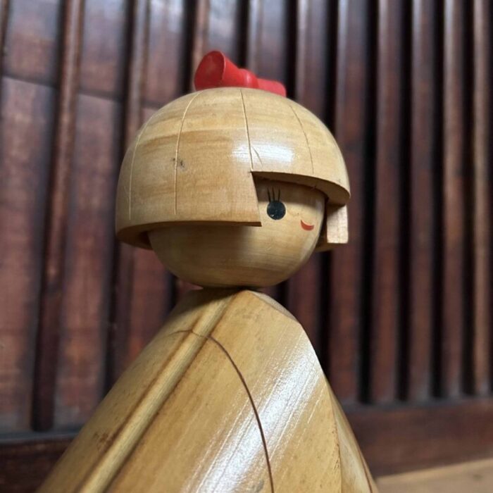 vintage bamboo kokeshi doll japan 1960s 10