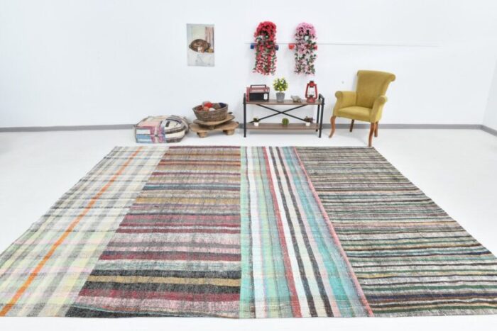 vintage bohemian kilim rug 1960 3