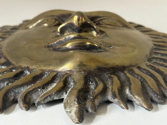 vintage bronze sun decor 1970s 7