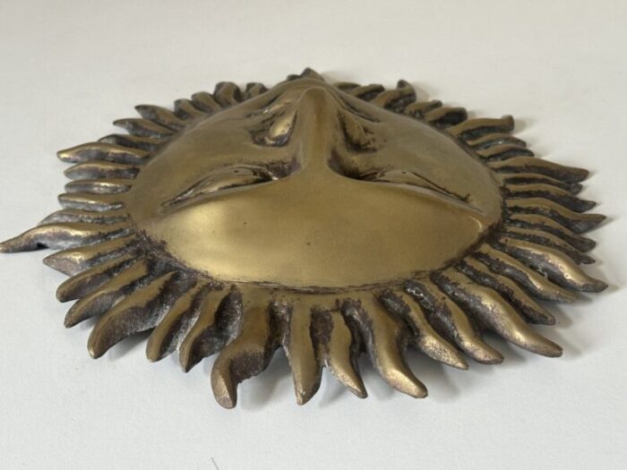 vintage bronze sun decor 1970s 8