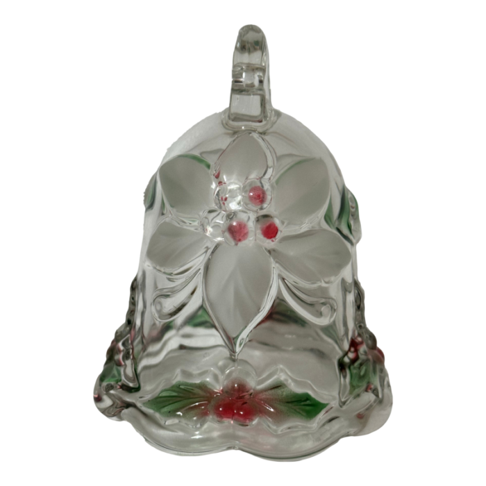 vintage celebrations by mikasa holiday bloom crystal christmas bell 0730