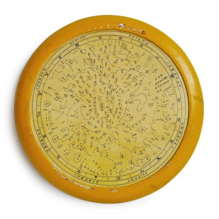 vintage chinese astronomy map disk 3