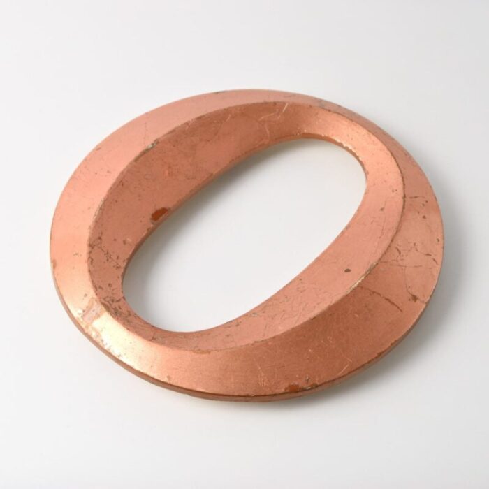 vintage copper colour letter o 1970s 3