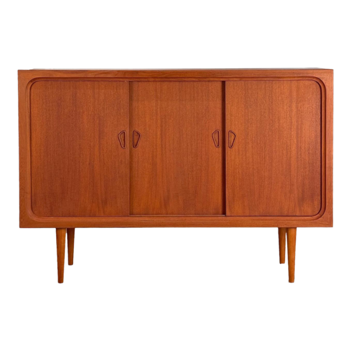 vintage danish tall teak sideboard 6308