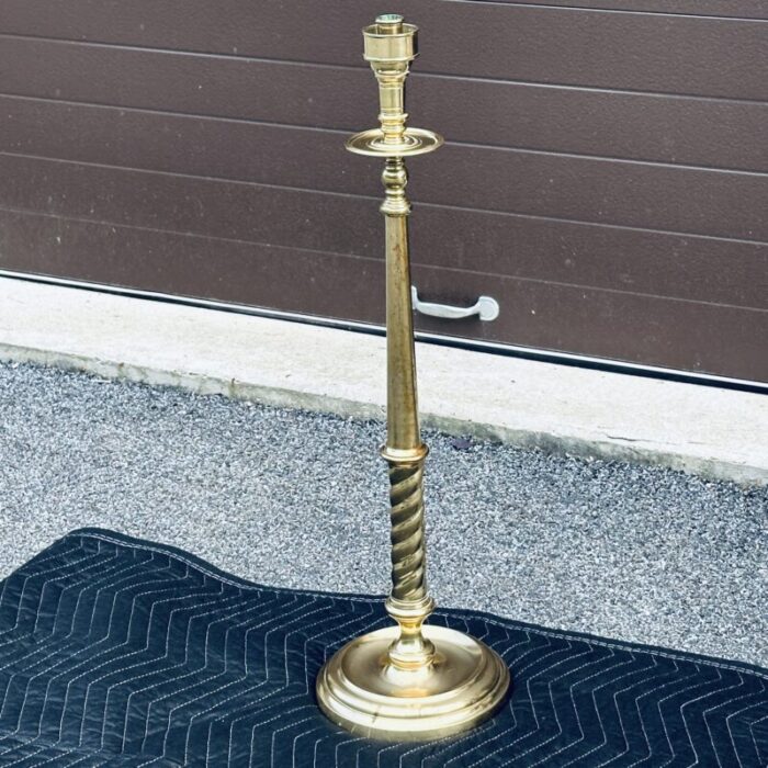 vintage decorative crafts inc 305 tall brass candle holder stand 6985