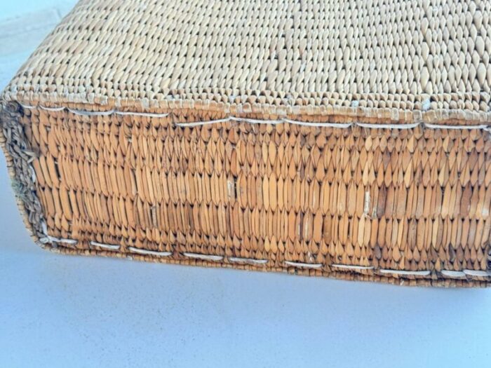 vintage french wicker basket 1970s 9