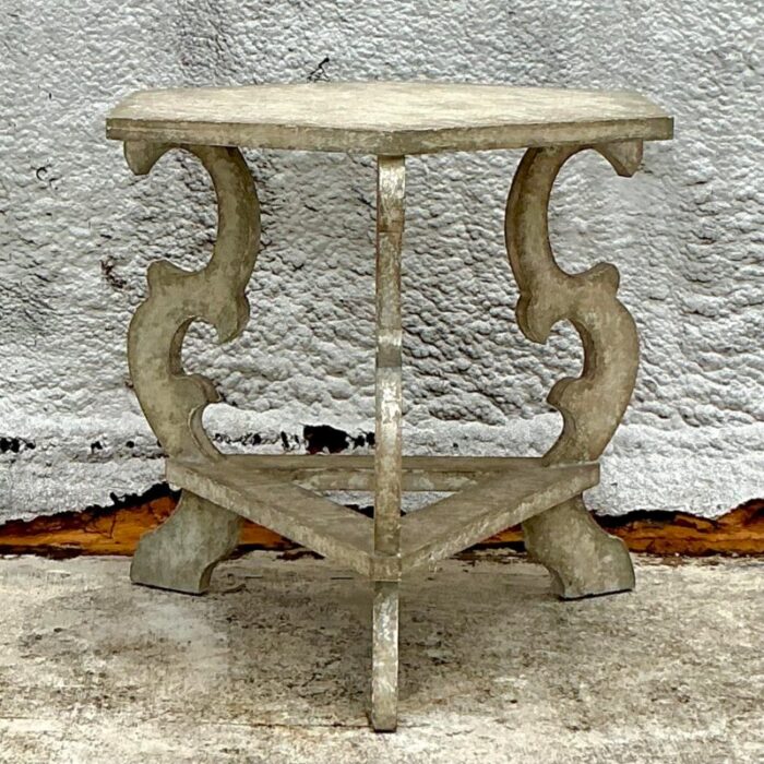 vintage gustavian hexagon center hall table 9661