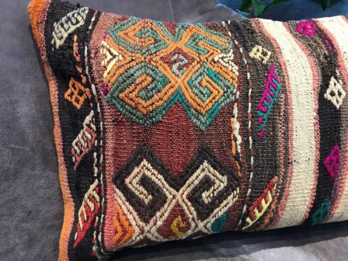 vintage handmade aztec cushion 10