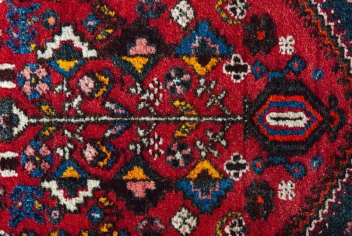 vintage handwoven abadeh rug 4