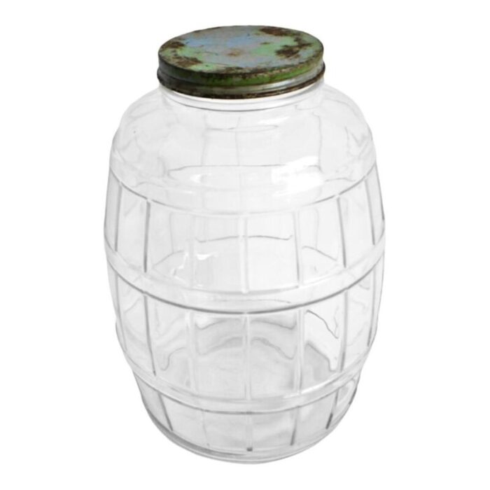 vintage india glass jar 1