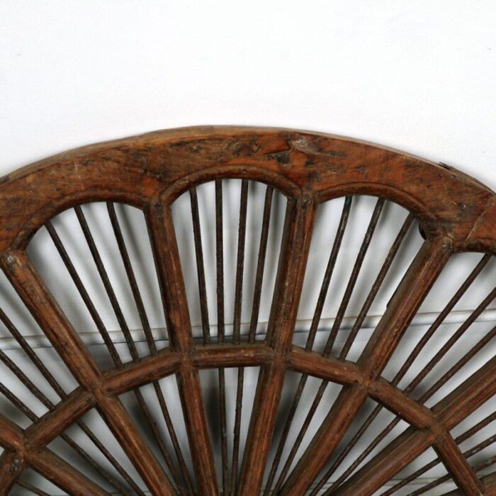 vintage indian teakwood and iron ventilation transom 4907