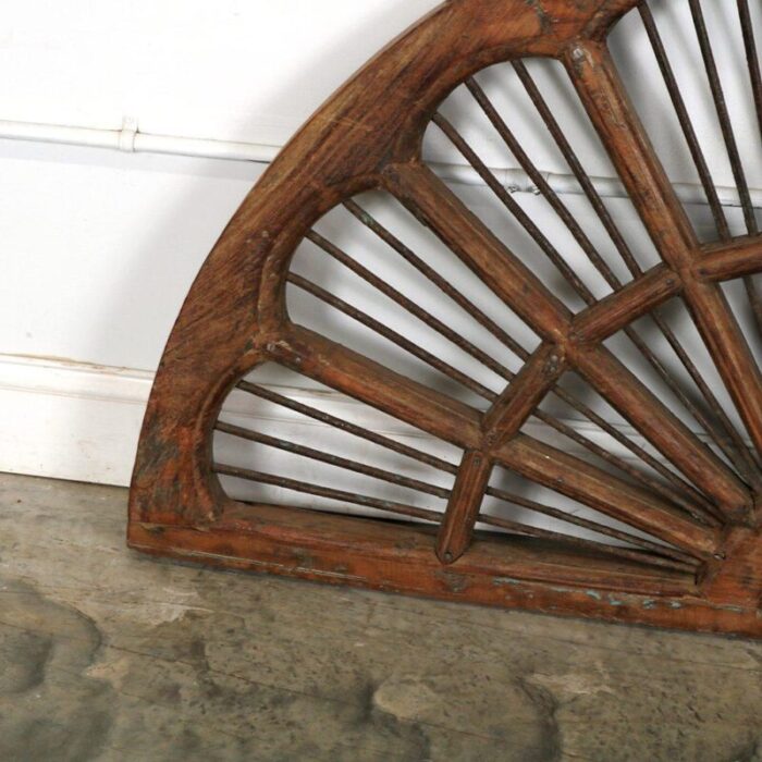 vintage indian teakwood and iron ventilation transom 8838