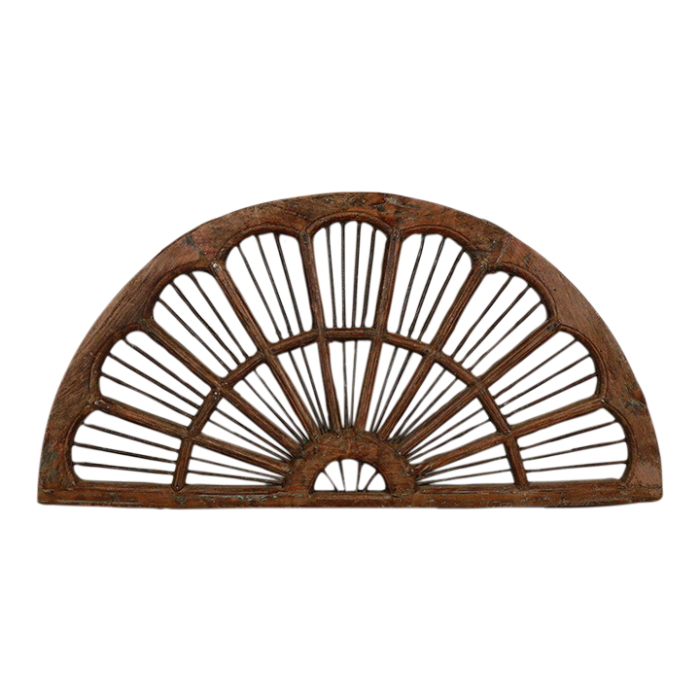 vintage indian teakwood and iron ventilation transom 9308