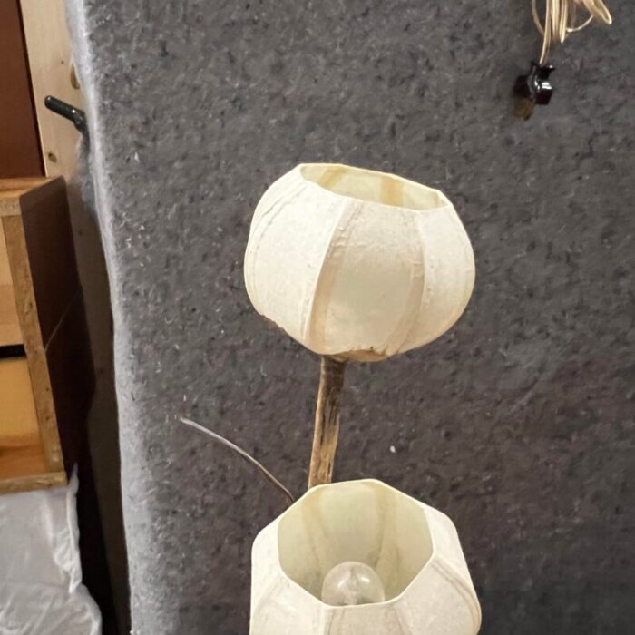 vintage korean mulberry paper hanji table lamp 6625