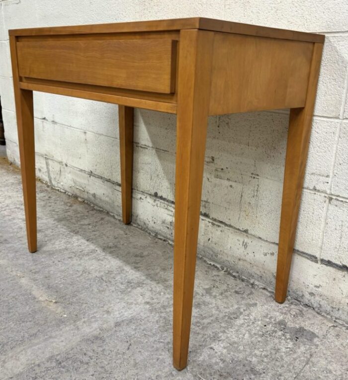 vintage leslie diamond conant ball modernmates birch mcm vanity with stool 4564