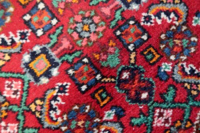 vintage middle eastern handmade malayer rug 1960s 13