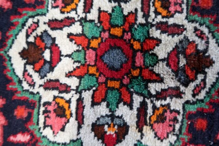 vintage middle eastern handmade malayer rug 1960s 14