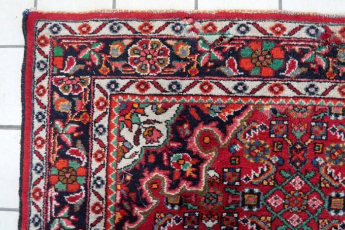 vintage middle eastern handmade malayer rug 1960s 2