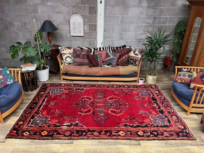 vintage middle eastern lilihan armenian rug 7