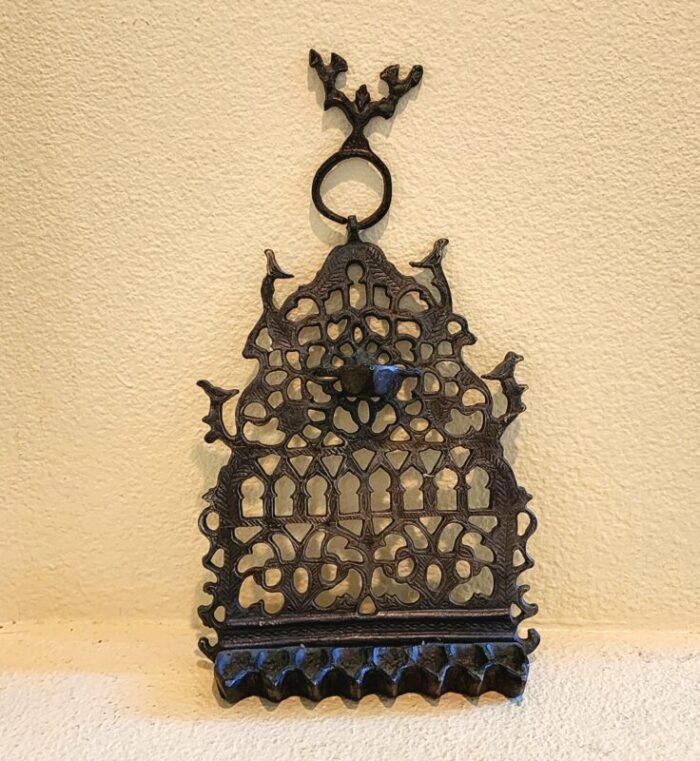 vintage moroccan hanukkah menorah 2460