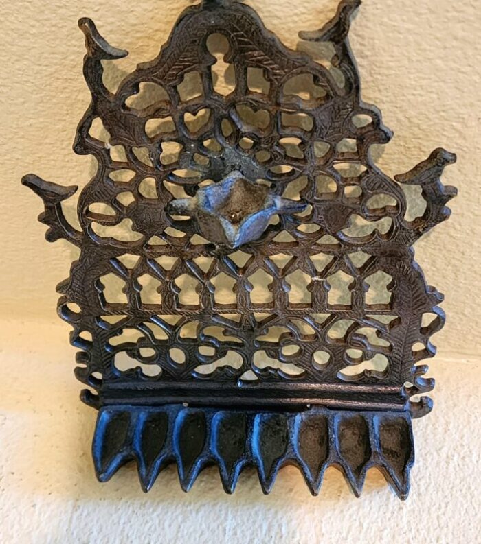 vintage moroccan hanukkah menorah 6421