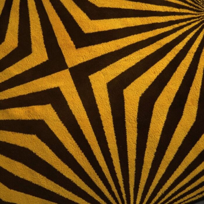 vintage op art rug 1970s 5