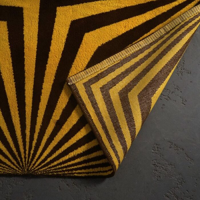 vintage op art rug 1970s 6