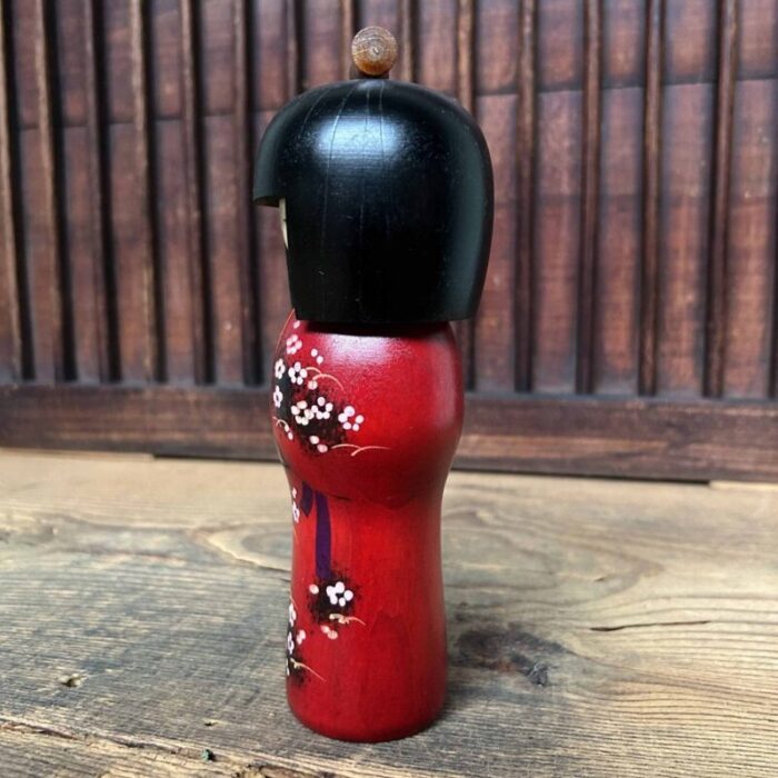 vintage sakura kokeshi by kishi sadao sadao kishi japan 1970s 10