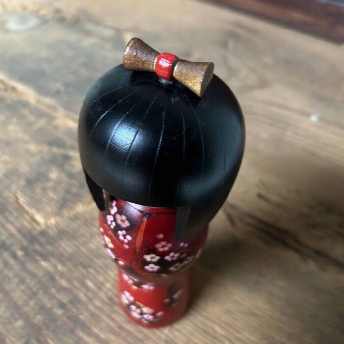 vintage sakura kokeshi by kishi sadao sadao kishi japan 1970s 4