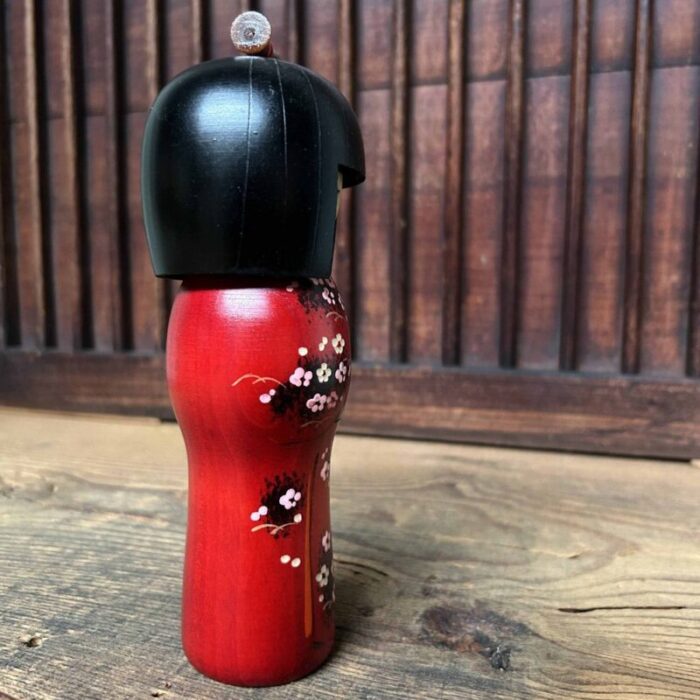 vintage sakura kokeshi by kishi sadao sadao kishi japan 1970s 9