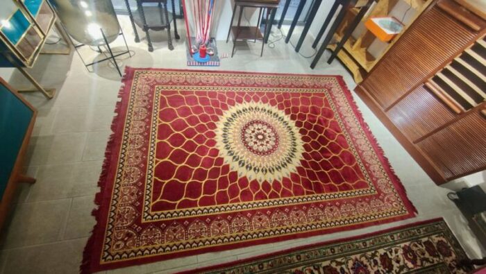 vintage silk mix rug 1