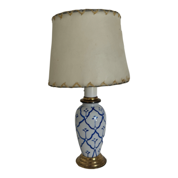 vintage small ambient porcelain lamp 7254